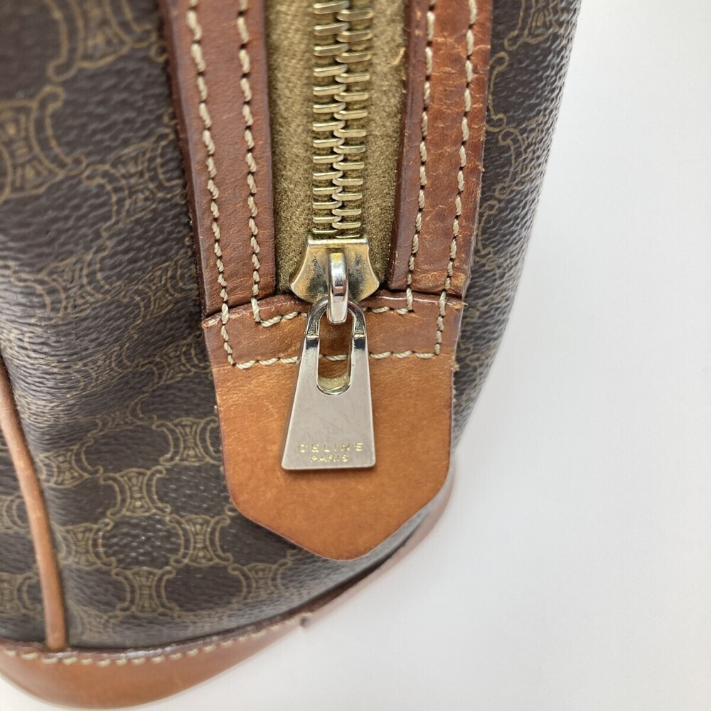 Celine Macadam Half Moon Handbag Brown markings - Picture 7 of 10